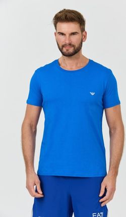 EMPORIO ARMANI Niebieski t-shirt basique