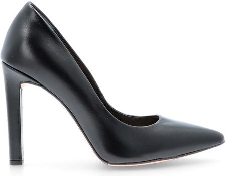 Klasyczne szpilki ze skóry - TYMOTEO 594 CZARNE