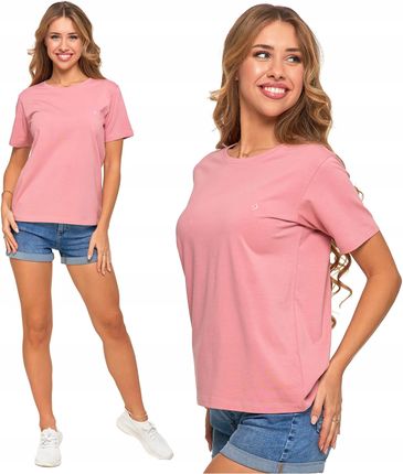 Koszulka Damska T-shirt Premium Bawełniany Okrągły Dekolt Moraj L