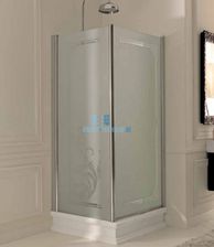 Kabina prysznicowa KERASAN prostokątna prawa, szkło dekoracyjne przejrzyste, profile chrom 80x96 Retro 9141N0 - zdjęcie 1