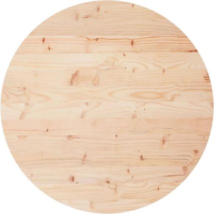 Zakito Europe Blat Stołowy Drewniany Sosnowy 70x3cm Okrągły Naturalny Rust; (ZE833667)
