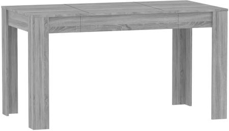 Zakito Europe Stół Jadalniany Drewnopochodny Szary Dąb Sonoma 140x74,5x76cm (ZE815199)
