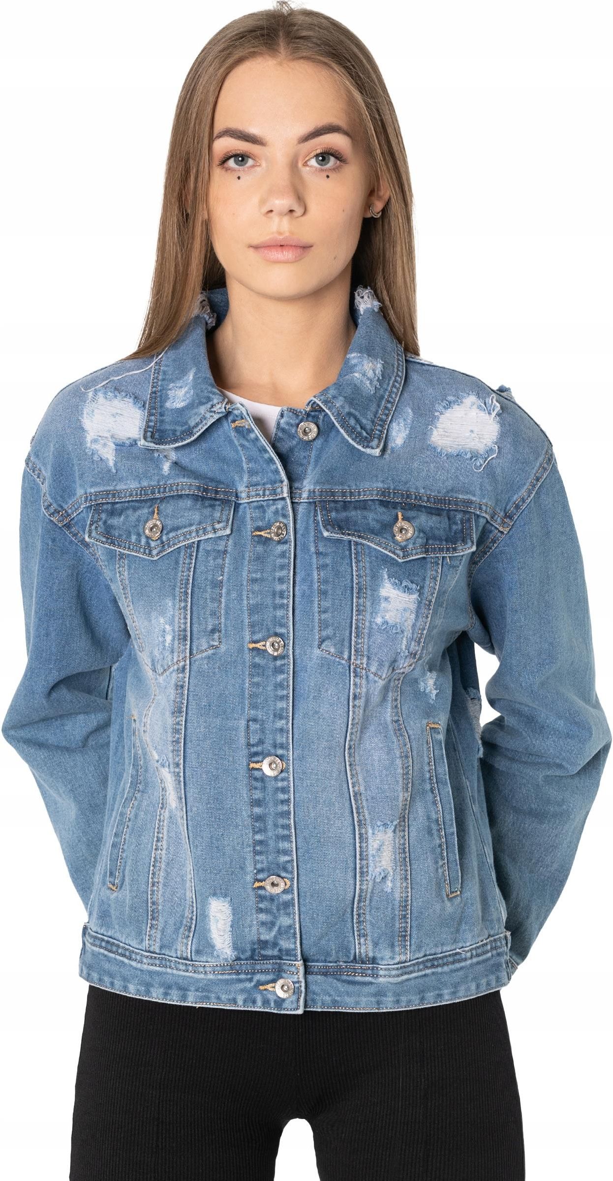 Kurtka Jeansowa Damska Katana Bluza Jeans 3362 r L - Ceny i opinie