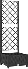 Zakito Donica Ogrodowa Z Kratką Pp Czarna 40X40X121,5cm Z318268