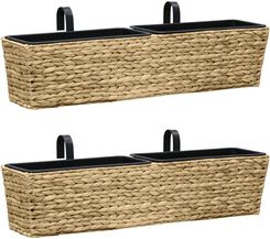 Zakito Doniczki Ogrodowe Z Hiacyntem Wodnym 2 Donice 4 Wkłady 80X20X18cm Z45580
