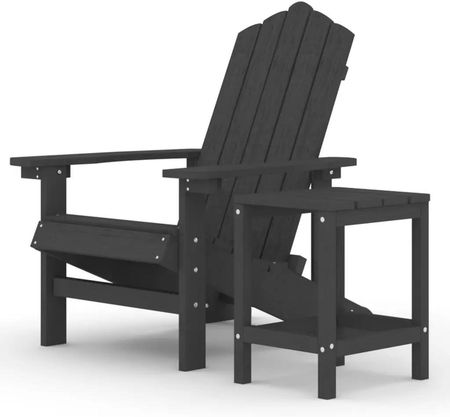 Zakito Krzesło I Stolik Adirondack Hdpe 73X83X92cm Antracyt Z3095701