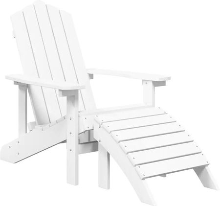 Zakito Krzesło Ogrodowe Adirondack Hdpe Białe 73X83X92cm Z318645