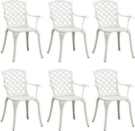 Zakito Krzesła Ogrodowe Aluminiowe Białe 61X60X93cm Z3216321
