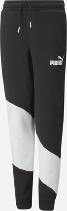 Puma Sportowe spodnie dla chłopca PUMA POWER CAT 67523701 Czarny/Biały