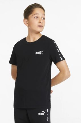 Puma T-shirt chłopięcy sportowy Ess Tape Tee B 84730001 Czarny