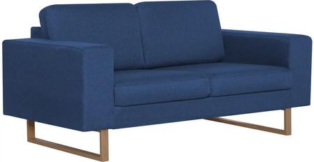 Zakito Europe Sofa 2-Osobowa Niebieska Drewno/Żelazo 156x82x75cm (ZE281385)