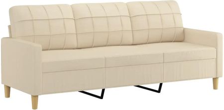 Zakito Europe Sofa 3-Osobowa Kremowa 198x77x80cm Design I Wygoda (ZE359101)