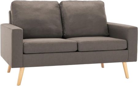 Zakito Europe Sofa 2-Osobowa Taupe 130x76x82,5cm Komfortowy Mebel Z Miękką Tkaniną (ZE288711)