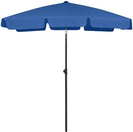 Zakito Parasol Plażowy Uv 180X120cm Odporny Na Warunki Pogodowe Uchylna Czasza Lazurowy Z314726