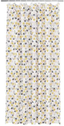 Goodhome Zasłonka prysznicowa Koros 180x200 cm kolorowe trójkąty