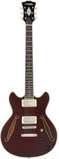 D'Angelico Excel Mini DC Tour Solid Wine - gitara elektryczna