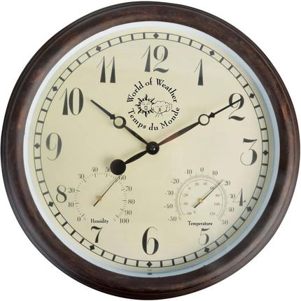 Zakito Home Zegar Dworcowy Tf008 Esschert Design Brąz 38,3X6,1Cm (Zh411488)