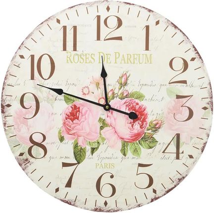 Zakito Home Zegar Ścienny Retro Mdf 60Cm Różnokolorowy (Zh325177)
