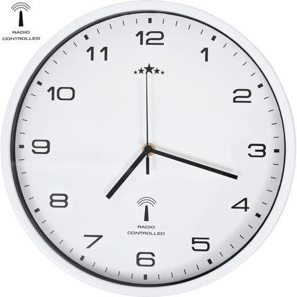 Zakito Home Zegar Ścienny Radiowy Biały 31Cm Pp Szkło (Zh50616)