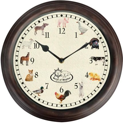 Zakito Home Zegar Esschert Design Zwierzęta Gospodarskie 30X4,6Cm (Zh428856)