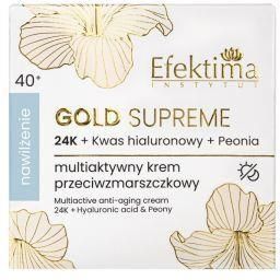 Krem Efektima Gold Supreme Multiaktywny przeciwzmarszczkowy 24K - Nawilżenie 40+ 50ml