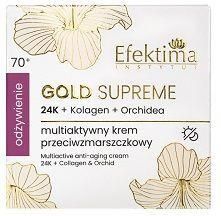 Efektima Gold Supreme Multiaktywny krem przeciwzmarszczkowy 24K - Odżywienie 70+ 50 ml