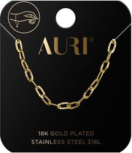 Zdjęcie Auri Bransoletka pozłacana ryflowany łańcuch i serce - Tyszowce