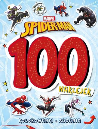 100 naklejek. Marvel Spider-Man Zbiorowa Praca - zakładka do książek gratis!!