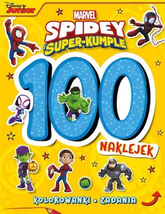 100 naklejek. Marvel Spidey i Super-kumple Zbiorowa Praca - zakładka do książek gratis!!