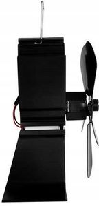 Wentylator Kominkowy Wiatrak Termoelektryczny Zasilany Ciepłem Turbina Slim - zdjęcie 4