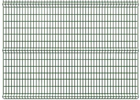 Panel Ogrodzeniowy Polargos 3D 1,23x2,5 M Oczko 7,5x20cm Ocynk Zielony