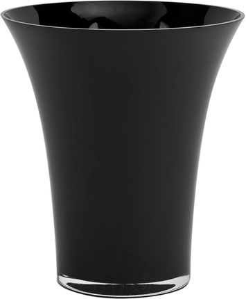 Wazon szklany czarny 22 cm Art-Pol