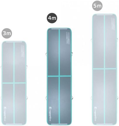 MATA AKROBATYCZNA DO ĆWICZEŃ AIRTRACK AIRSTUNT 400X100X10 CM /INSPORTLINE - zdjęcie 2