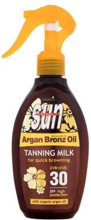 Vivaco Sun Argan Bronz Oil Tanning Milk Spf30 Mleczko Do Opalania Z Olejem Arganowym 200ml