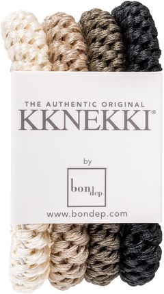 Bon Dep Kknekki Bundle - Zestaw Gumek Do Włosów Beige/Brown/Khaki/Black