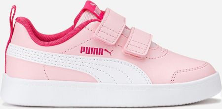 Puma Tenisówki dziecięce dla dziewczynki na rzepy Courtflex v2 V 37154325 Różowe