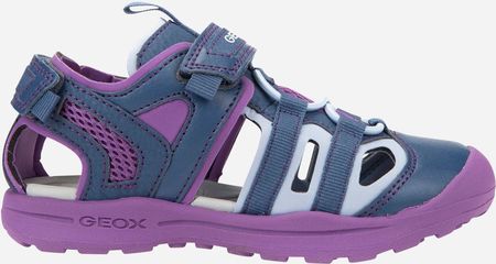 Geox Sandały dla dziewczynki J826ZA05015-C4040 Niebieski/Fioletowy