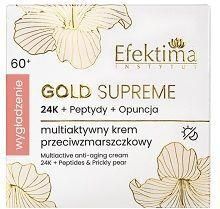 Krem Efektima Gold Supreme Multiaktywny Przeciwzmarszczkowy 24K Wygładzenie 60+ 50ml