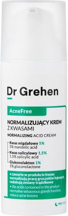 Krem Dr Grehen Acnefree Normalizing Acid Cream Normalizujący Z Kwasami 50Ml