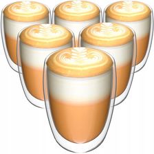 Szklanki termiczne do kawy latte Miowi 6szt 350 ml