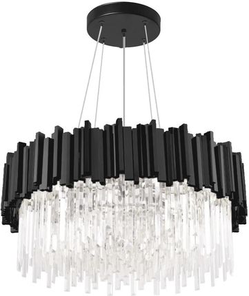 Lampa sufitowa plafon kryształowa APP1481-1C Black matt