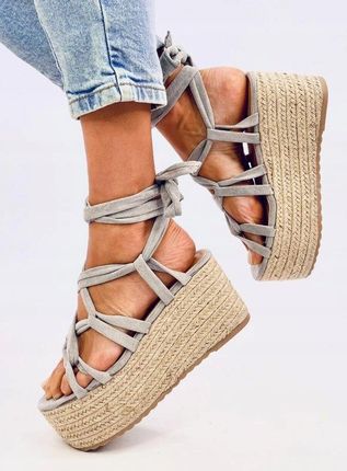 Espadryle na platformie MANON GREY 41