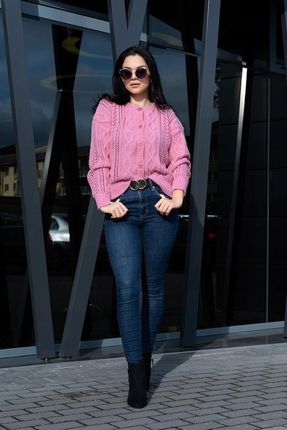 Sweter Boniqe Pink rozmiar - ONE SIZE RÓŻOWY
