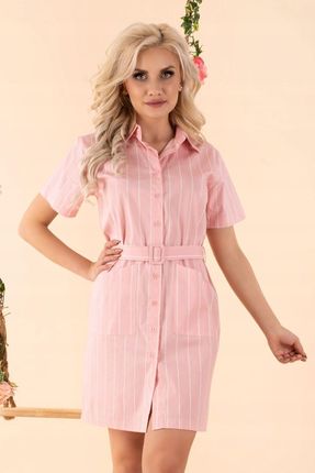 Sukienka Linesc Pink D88 rozmiar - XL RÓŻOWY