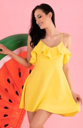 Sukienka Cooreo Lemon D63 rozmiar - XL ŻÓŁTY