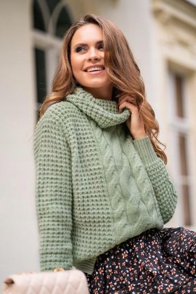 Sweter Sevenel Green rozmiar - ONE SIZE GREEN