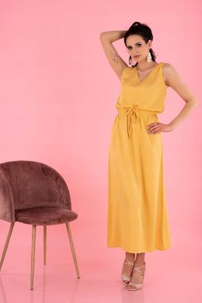 Sukienka Anara Mustard D144 rozmiar - M MUSZTARDOWY