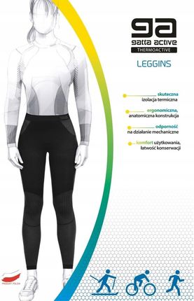 Leginsy LEGGINGS WOMEN THERMOACTIV DABLAM Kolor(black-grey) Rozmiar(XL)