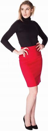 LOOKat Klasyczna ołówkowa spódnica Coletta : Kolor - Czerwony, Rozmiar - 48