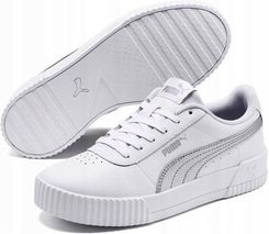Zdjęcie Buty damskie Puma Carina L r.37 Wygodne Białe Sneakersy Trampki Srebrne - Jastrowie